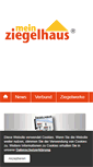 Mobile Screenshot of meinziegelhaus.de