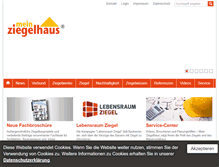Tablet Screenshot of meinziegelhaus.de